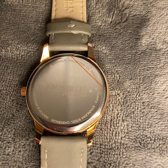 BN ROSÉ GOLD MONROE CLASSIQUE WATER RESISTANT WATCH. - Picture 2 of 3